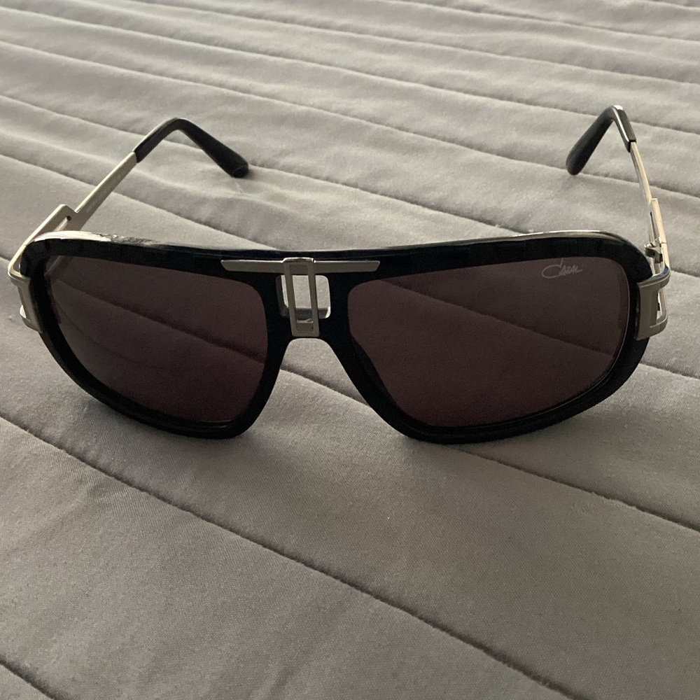 Cazal Black and Silver Sunglasses